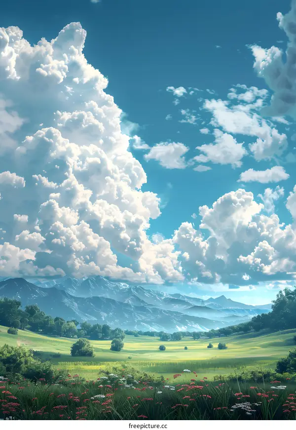 The beautiful prairie scenery