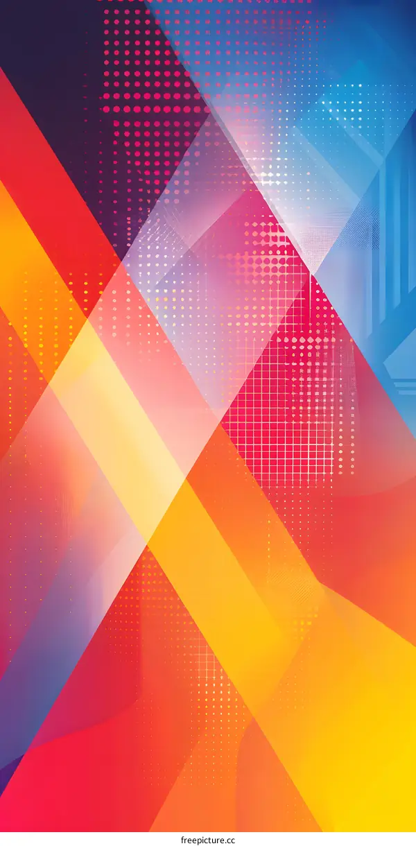 Abstract Geometric Background with Vibrant Colors