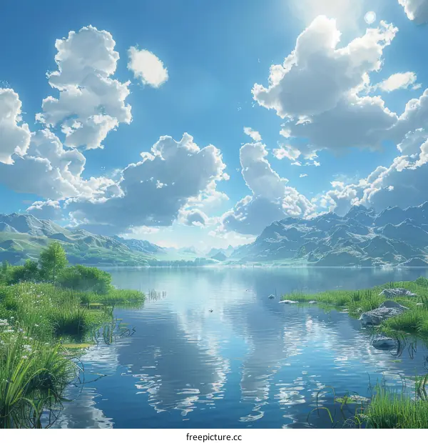 Serene Mountain Lake