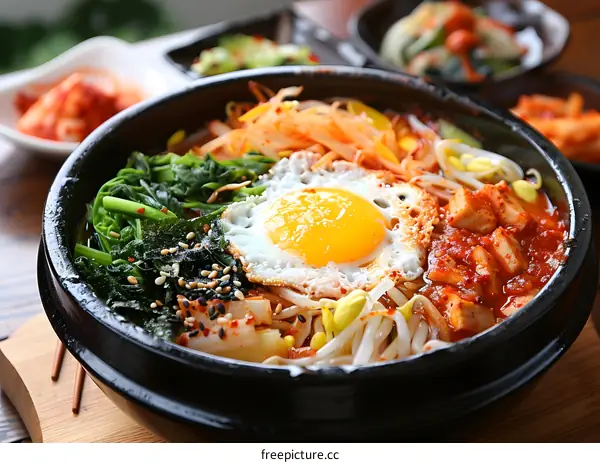 A delicious and nutritious Korean dish called budae jjigae