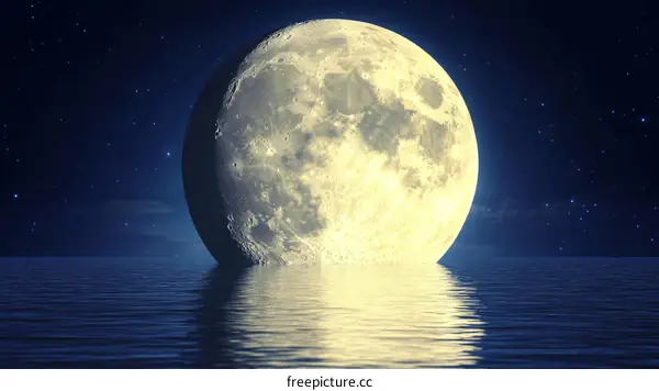 Magnificent Moon over Still Waters