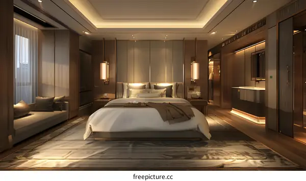 Luxury hotel bedroom