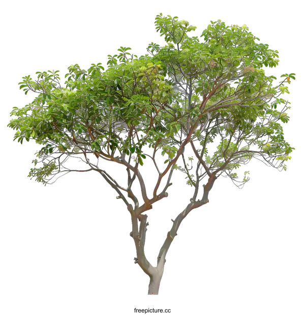 [Transparent Background PNG]Green Tree Isolated on White Background