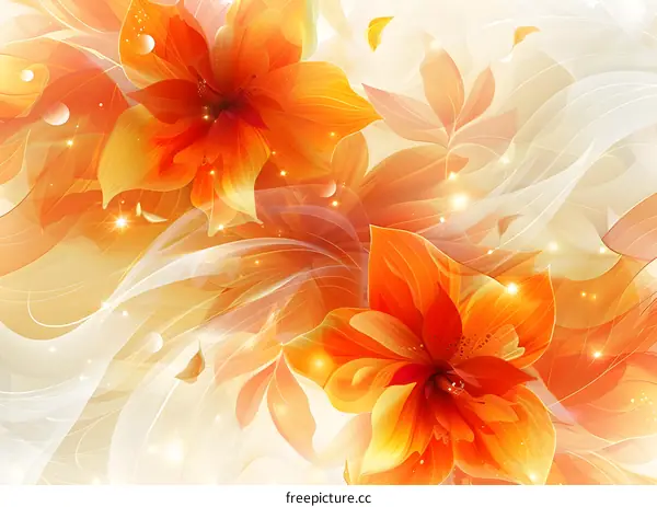 Orange flowers