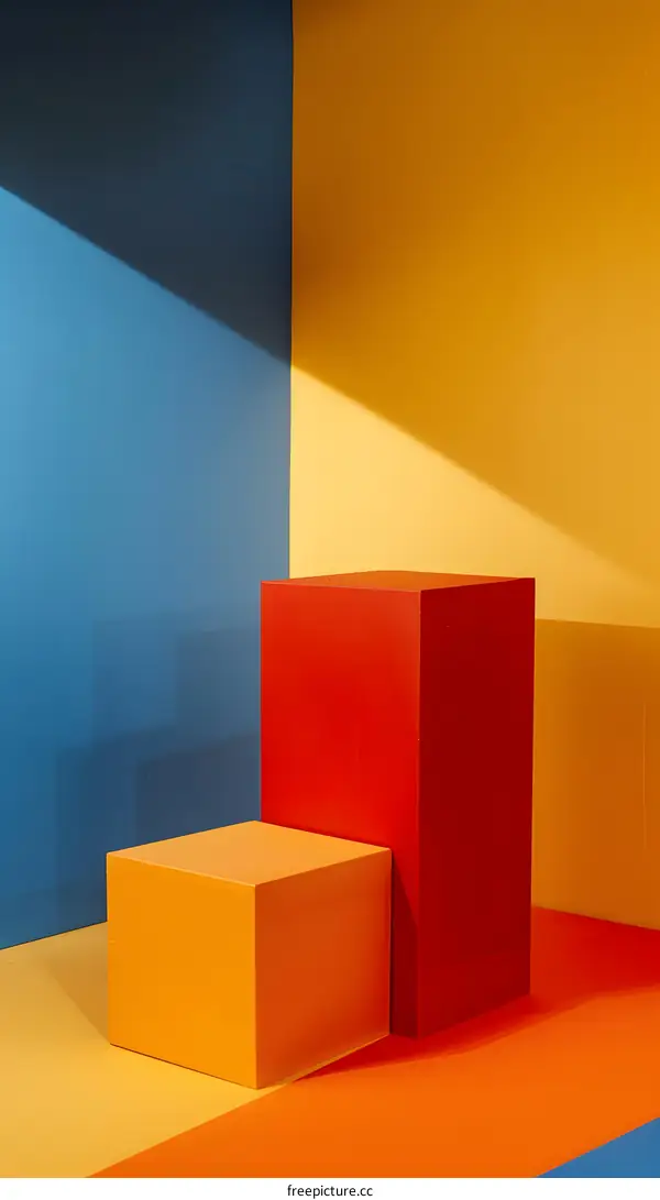 Colorful Geometric Shapes Abstract Background