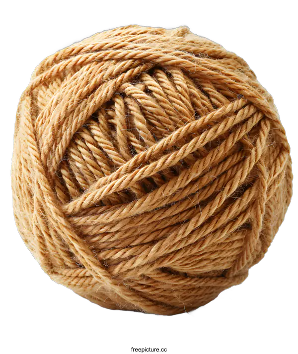 [Transparent Background PNG]A ball of brown yarn