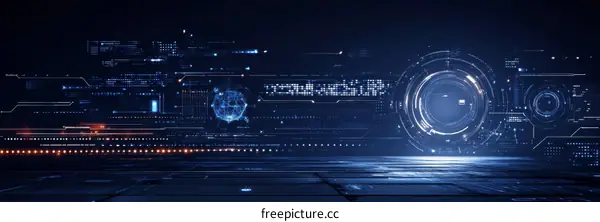 Futuristic Technology Interface Illustration