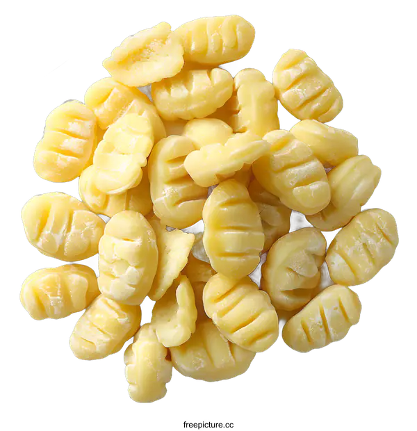 [Transparent Background PNG]Fresh potato gnocchi pile