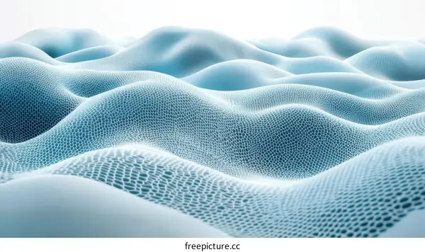 Abstract Light Blue Geometric Wave Pattern