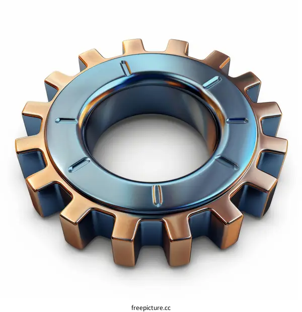 3D illustration of a gear