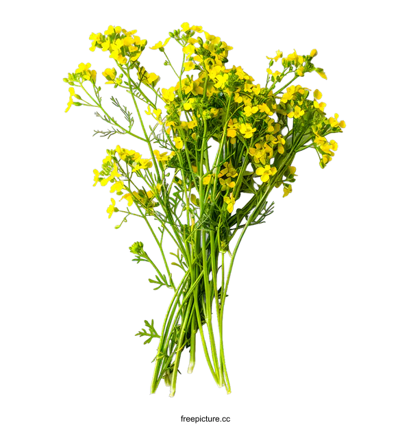 [Transparent Background PNG]A bouquet of yellow flowers on a white background