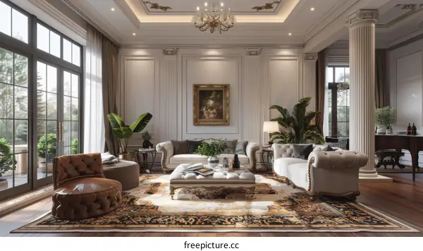 Luxury Living Room with Modern and Elegant Design