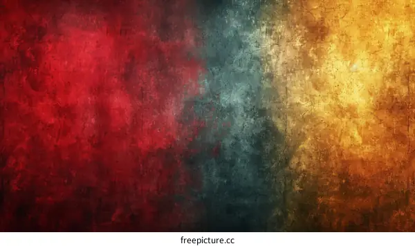 red blue yellow grunge texture background