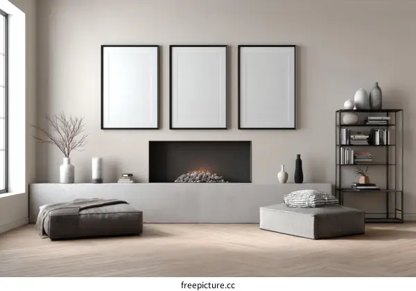 Modern Minimalist Living Room Interior Design