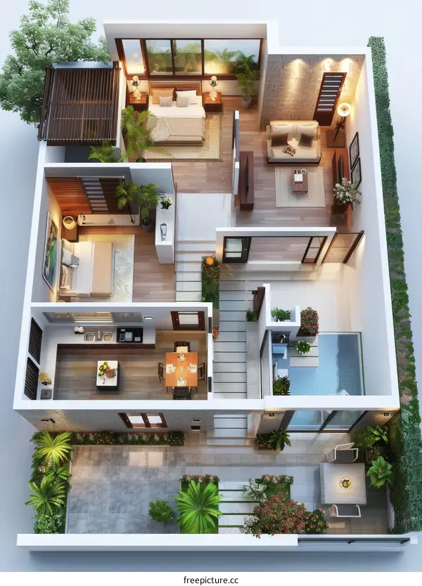 Modern House Floor Plan Design