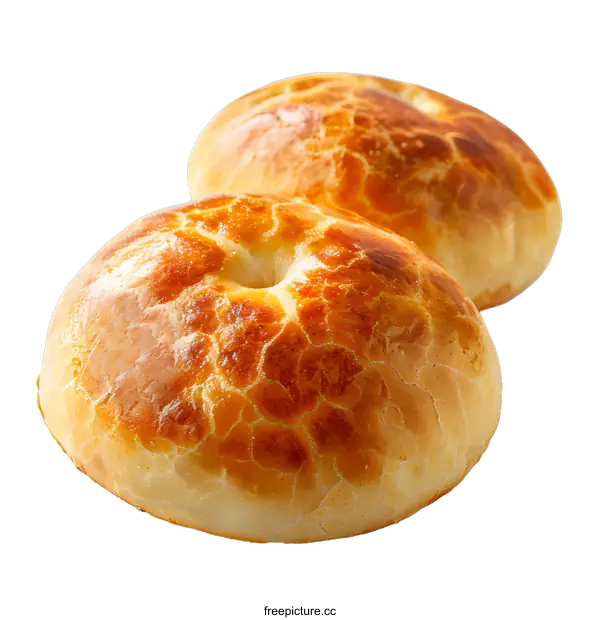 [Transparent Background PNG]Two freshly baked bread rolls