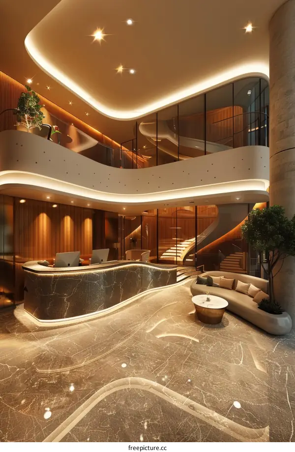 Modern Luxury Hotel Lobby Interior Design