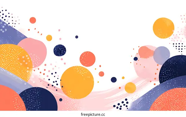 Abstract Colorful Geometric Shapes Background Design