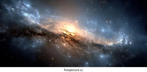 Stunning Interstellar Nebula Scene in Outer Space