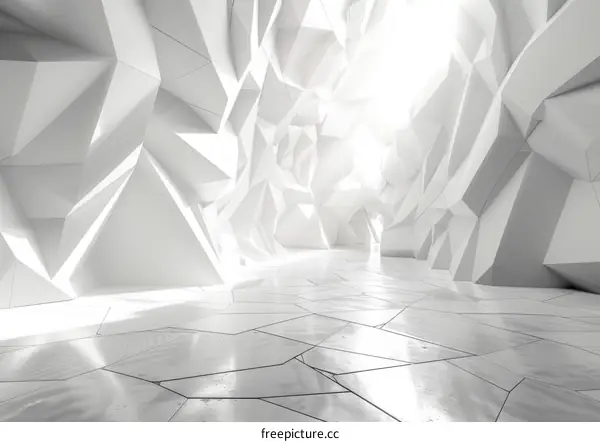 Abstract Geometric Architectural Interior Design