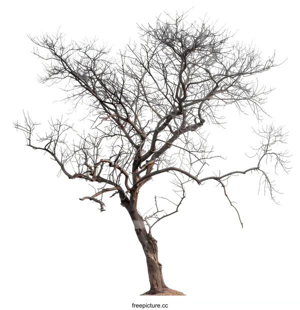 [Transparent Background PNG]Dead Tree with White Background