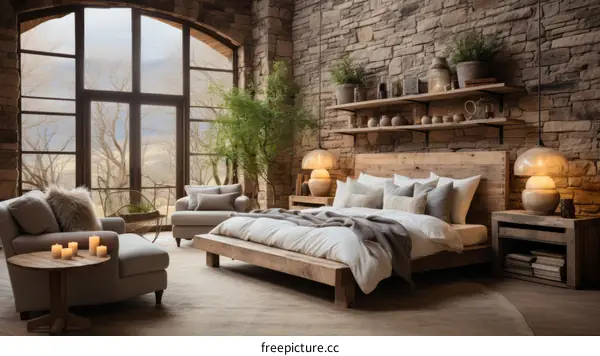 Rustic Modern Farmhouse Master Bedroom