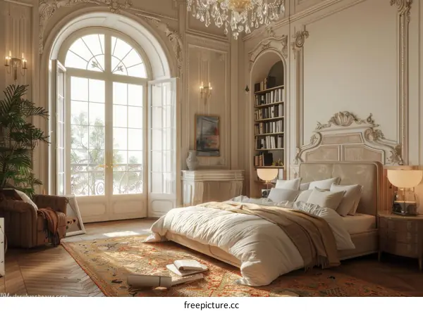 Elegant and Luxurious Vintage Bedroom