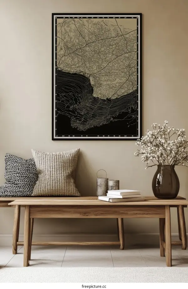 Vintage Detailed Map Illustration