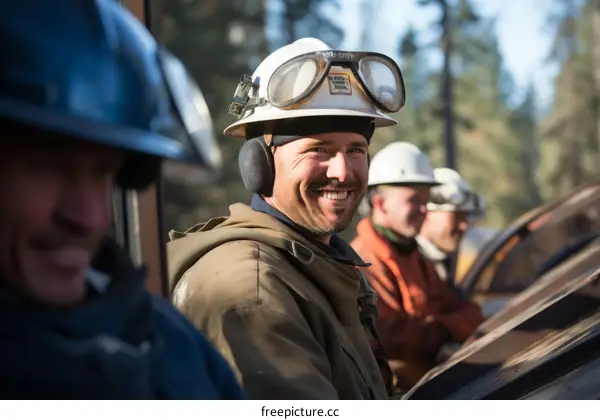 A Group of Firefighters Posing for a Photo After a Successful Mission