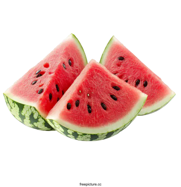 [Transparent Background PNG]Fresh Slices of Watermelon