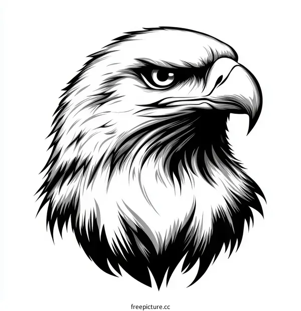 Majestic Eagle Head Illustration