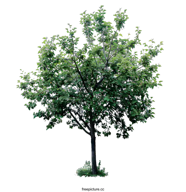 [Transparent Background PNG]Green Tree Isolated On White Background