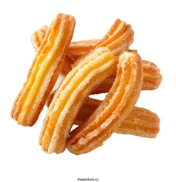 [Transparent Background PNG]Crispy Churros Sprinkled with Sugar