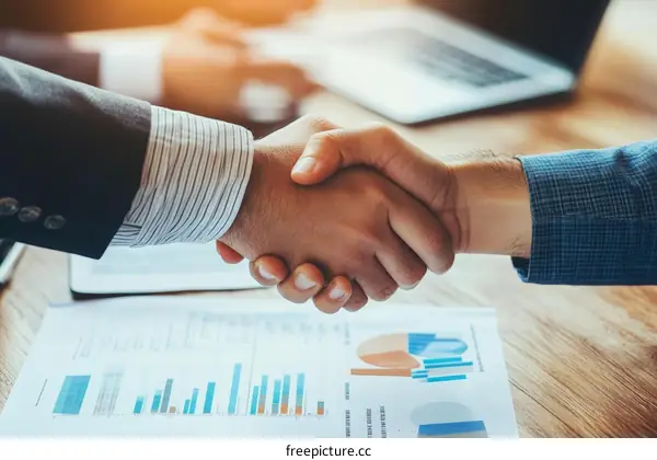 Business Deal Partnership Agreement Handshake