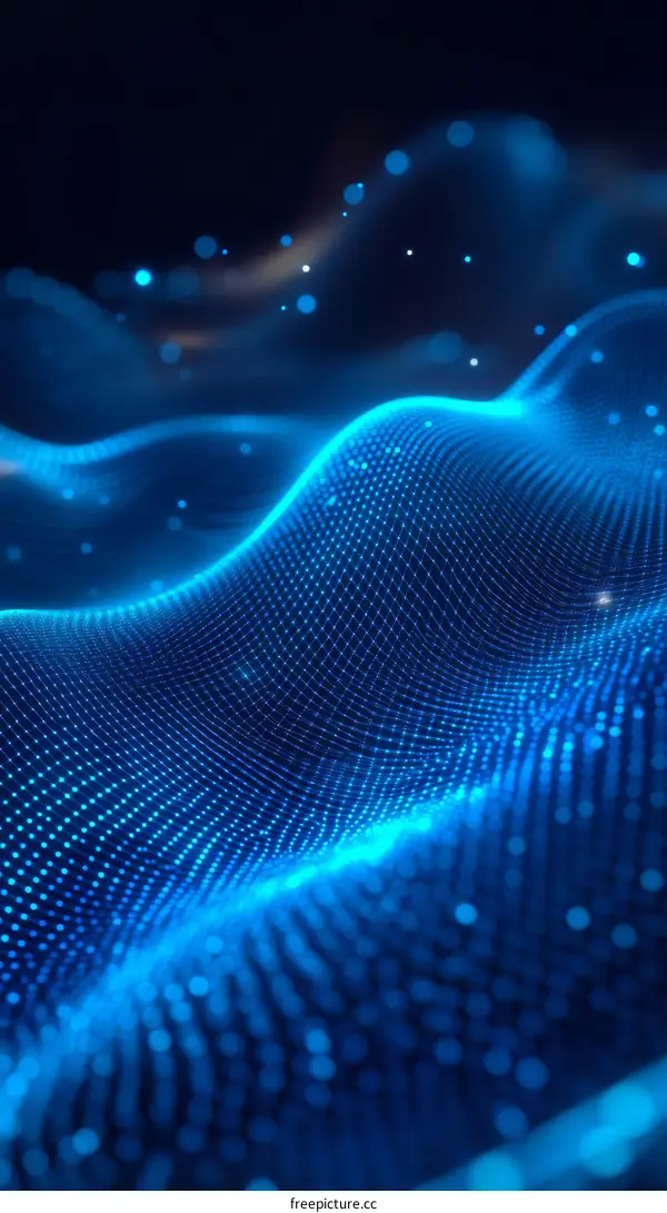 Abstract Digital Wave Technology Background