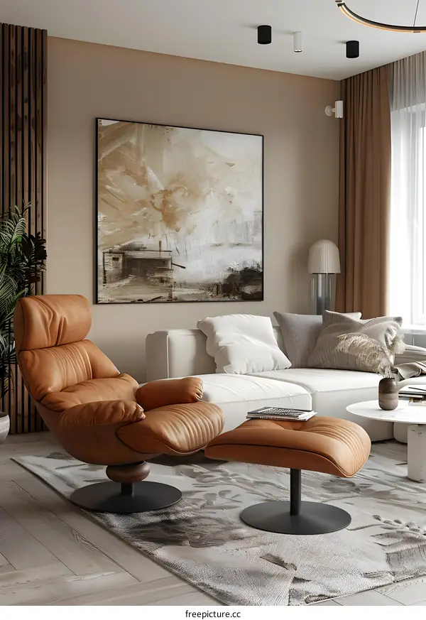 Modern minimalist living room