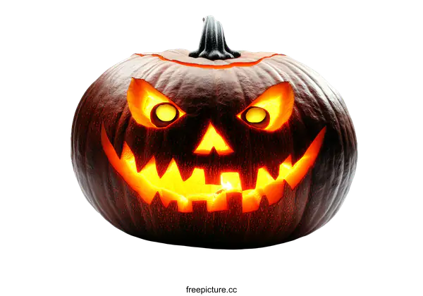 [Transparent Background PNG]Scary Halloween Pumpkin Carving