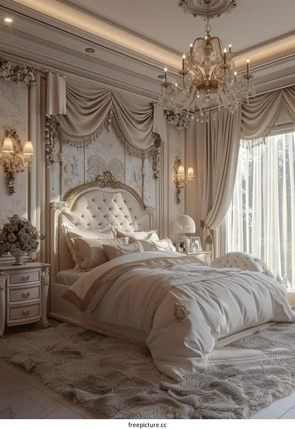 Luxury Bedroom Interior Design Illustration