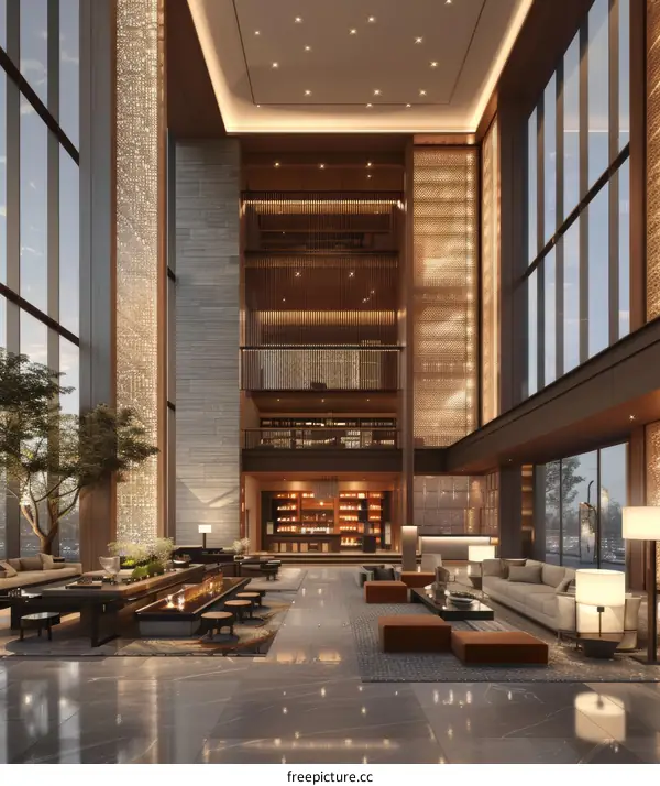 Modern Luxurious Hotel Lobby Interior Design
