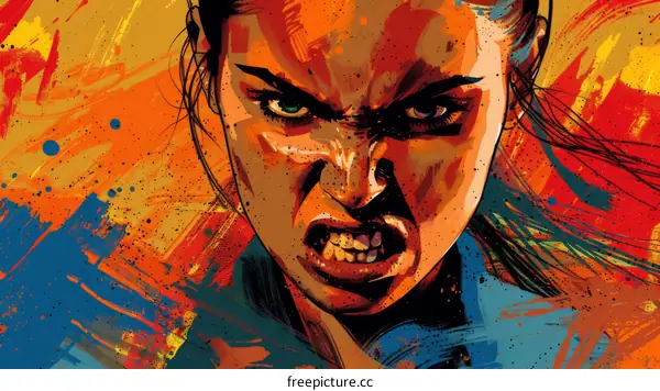 Portrait of an Angry Woman