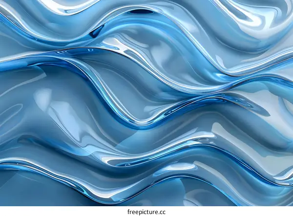 Blue Abstract Liquid Background