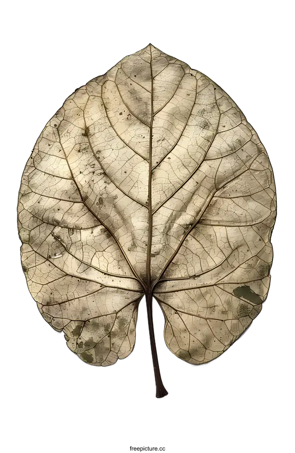 [Transparent Background PNG]Dried Leaf Isolated on White Background