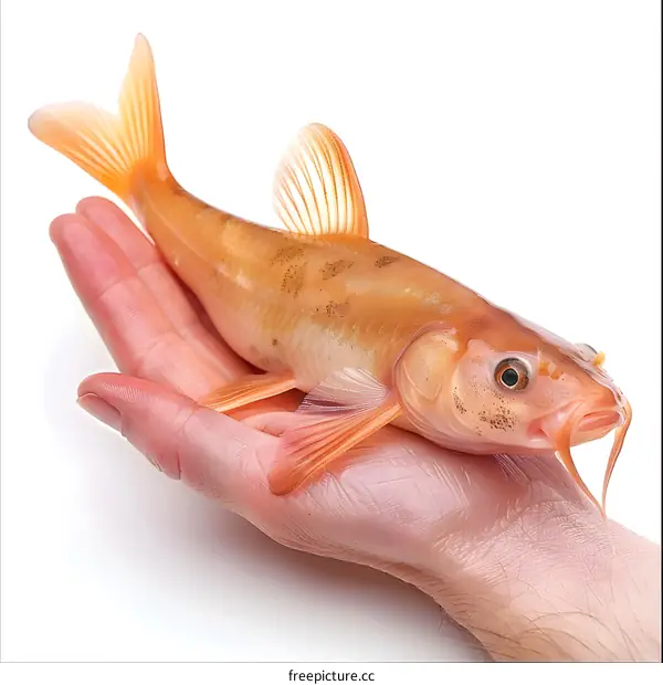 Person Holding Golden Fish