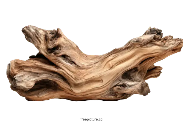 [Transparent Background PNG]Driftwood Piece of Nature Art