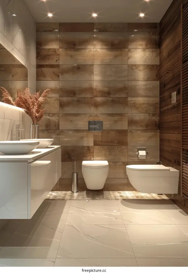 Modern Bathroom Interior with Minimalist Design