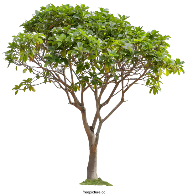 [Transparent Background PNG]Green Tree Isolated on White Background