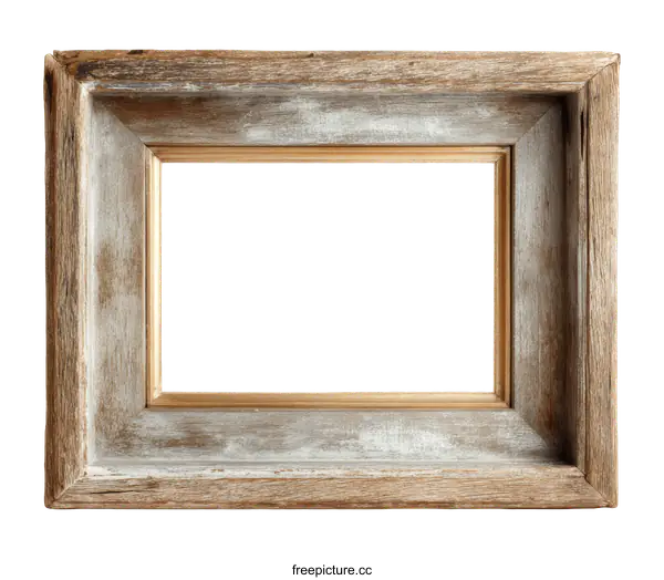 [Transparent Background PNG]Rustic Wooden Picture Frame