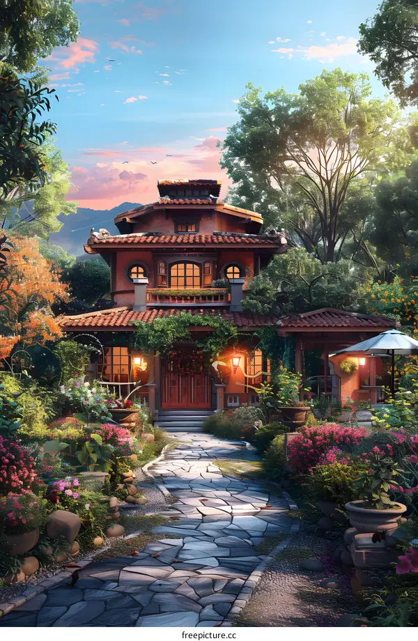 Enchanted Cottage Garden Path