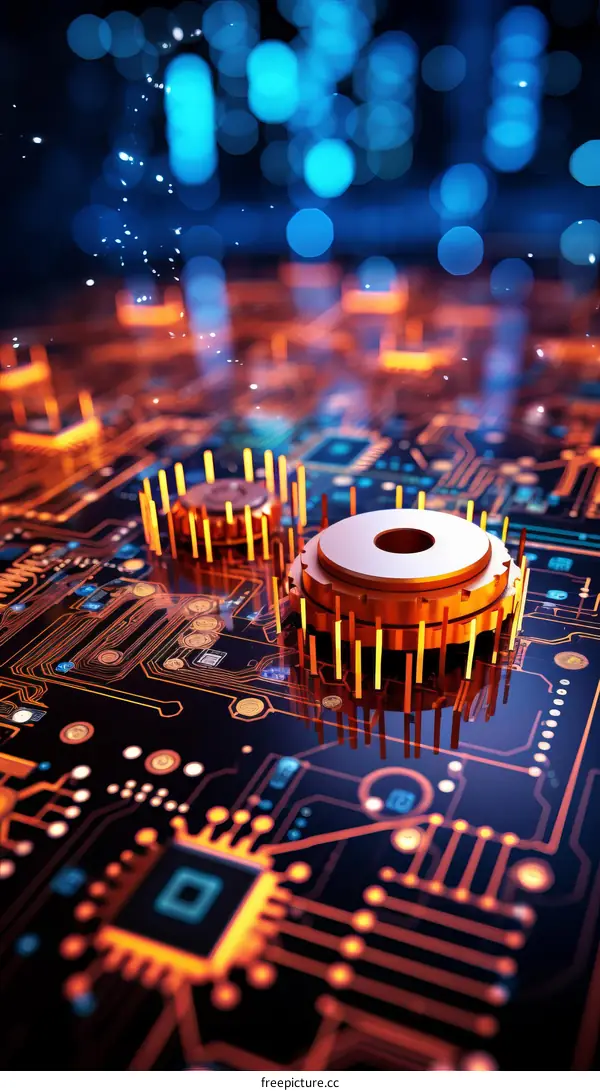 gears and circuit board