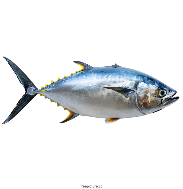 [Transparent Background PNG]Bluefin Tuna Isolated on White Background